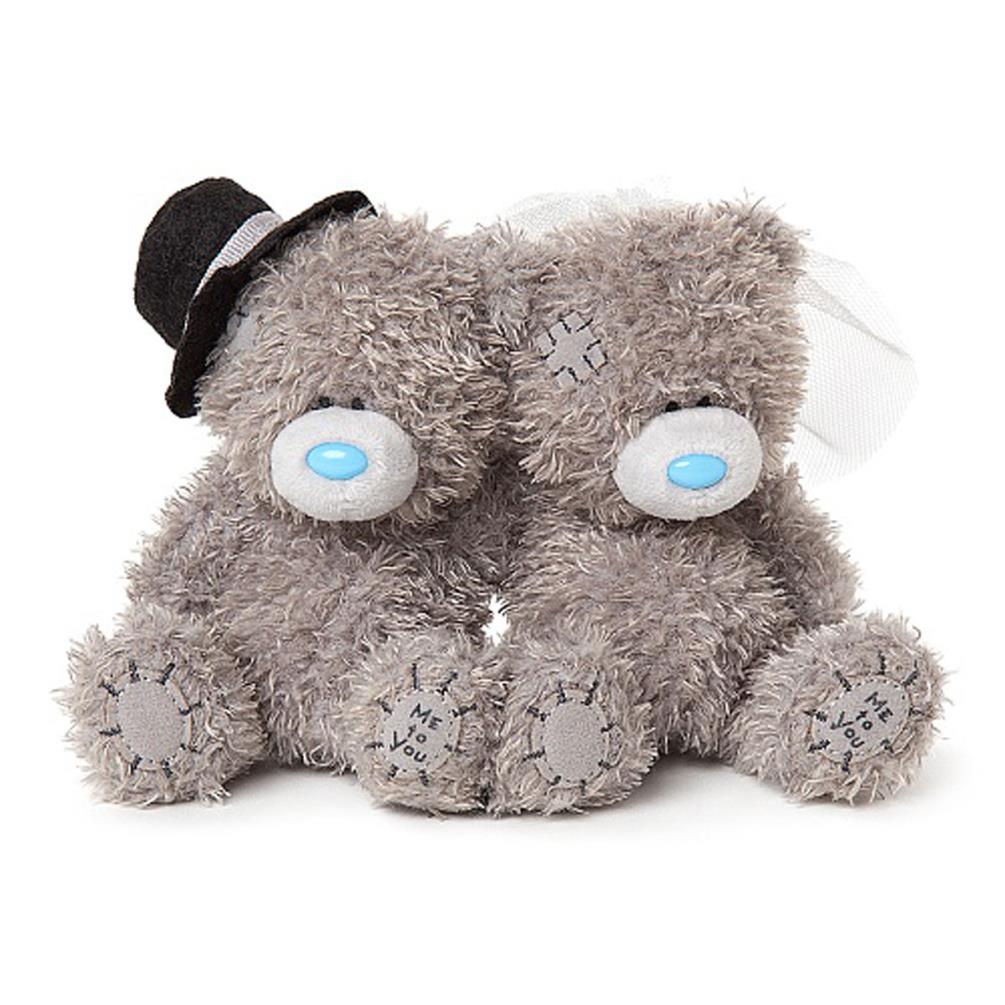 2 x 4" Bride & Groom Me to You Wedding Bears Extra Image 2